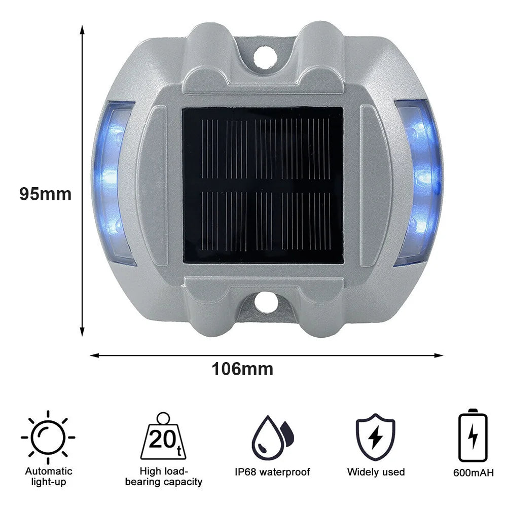 Ultra-Durable Solar Driveway & Dock Lights (Cast Aluminum & IP68 Waterproof)